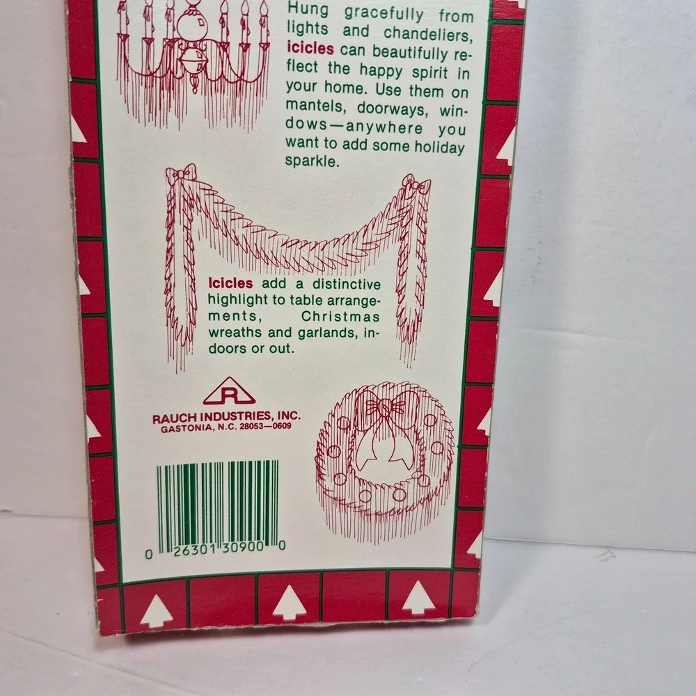 Vintage Rauch Christmas Icicle Tinsel 1000 Strands 18 inch Lead Free New USA